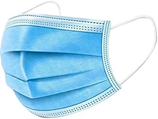 30 Pcs Non-Woven Face Mask Blue Disposable 3 Ply