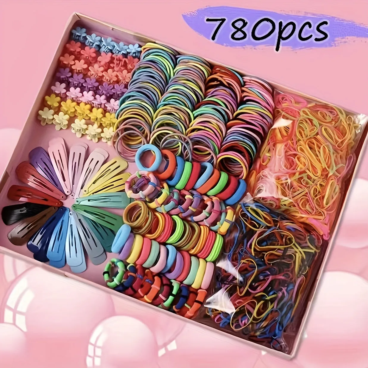 780pcs Girls Hair Accessory Set Perfect Gift for Girls