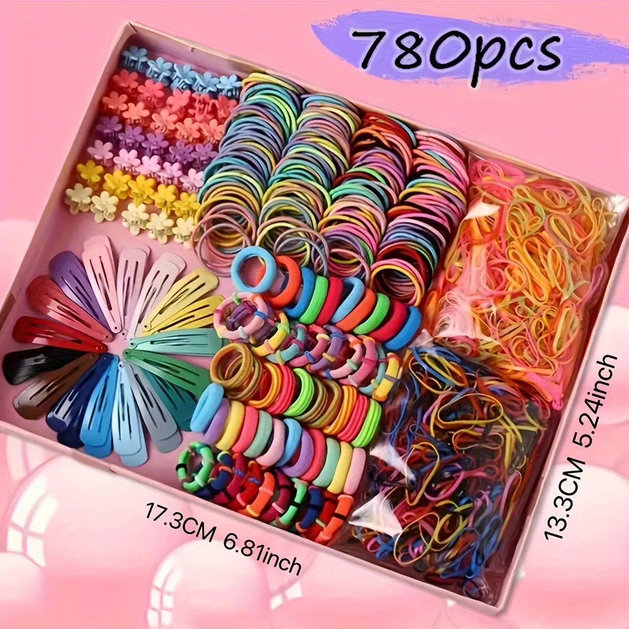 780pcs Girls Hair Accessory Set Perfect Gift for Girls