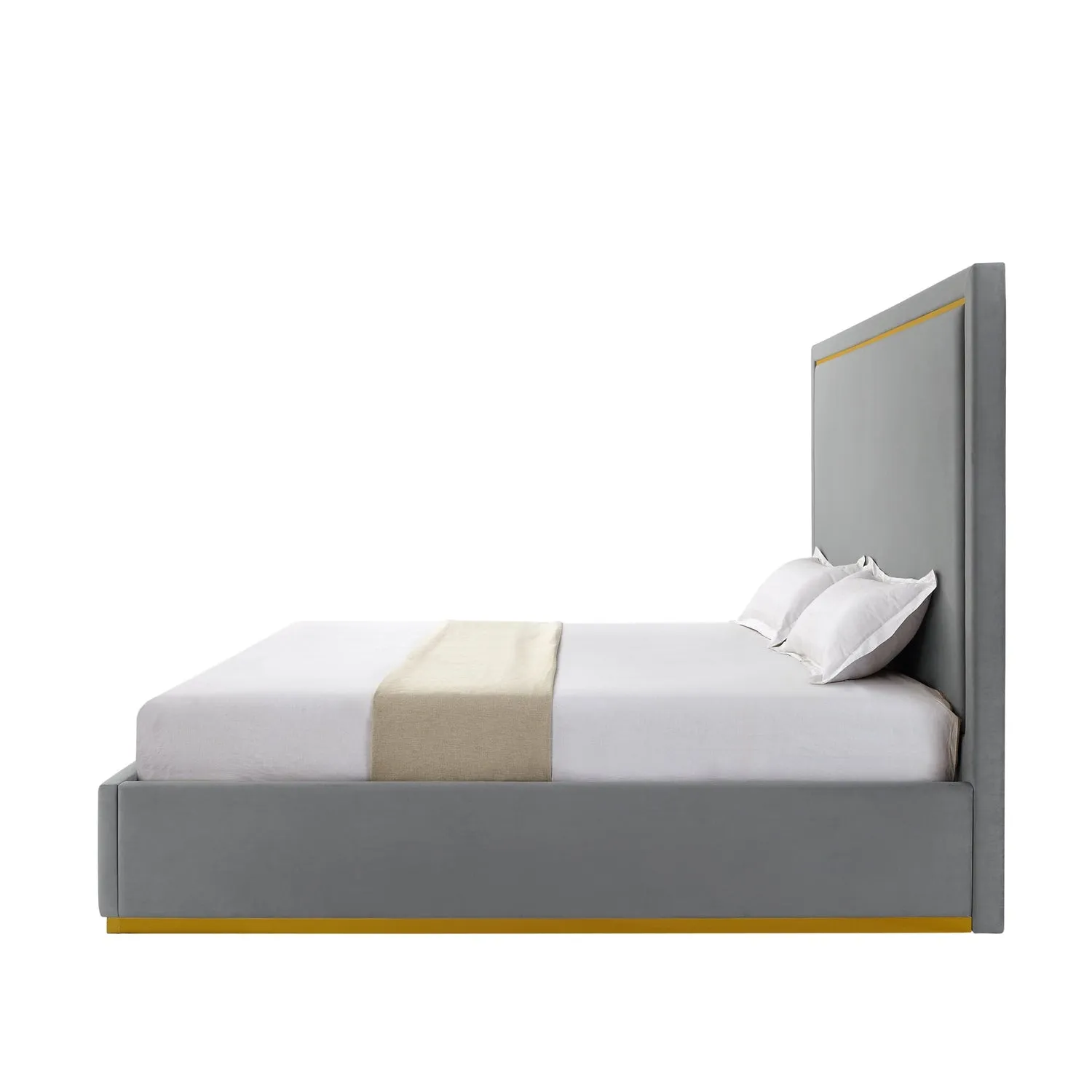 Addalyn Velvet Platform Bed