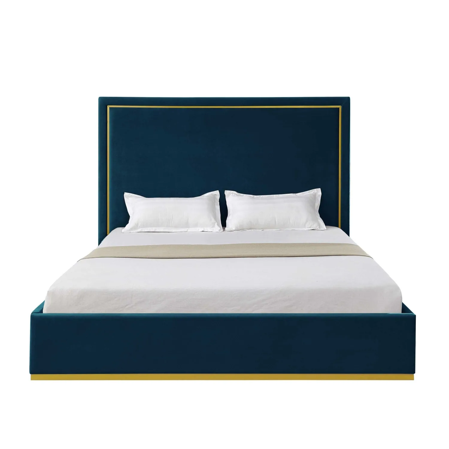 Addalyn Velvet Platform Bed