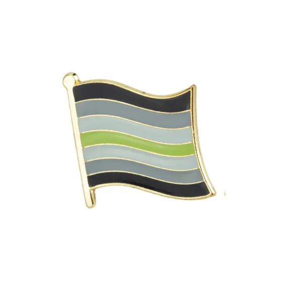 Agender Pride Flag Enamel Pin