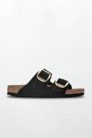 Arizona Big Buckle Nubuck Leather in Black