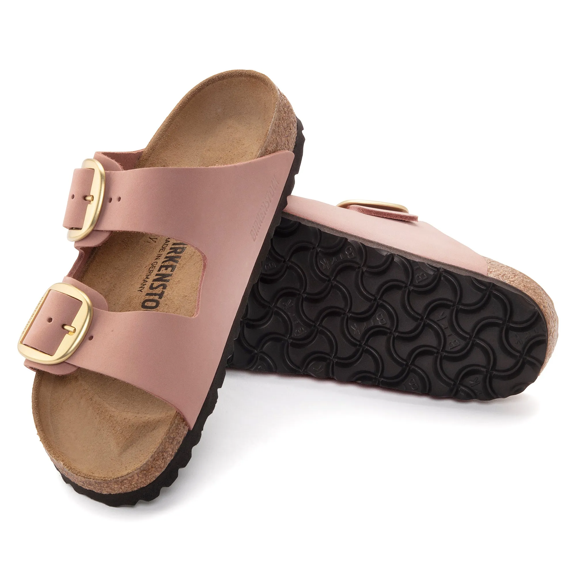 Arizona Big Buckle Nubuck Leather in Old Rose