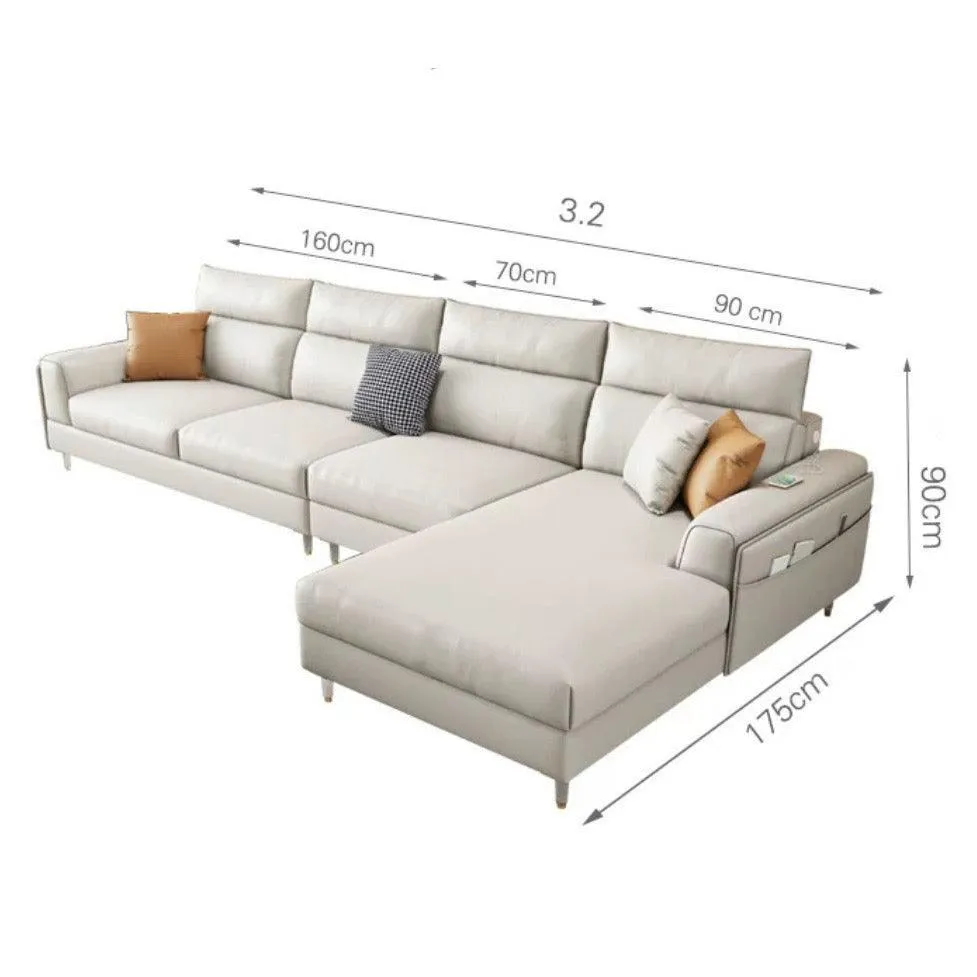 Ashley Sectional Sofa with LED Base Lighting