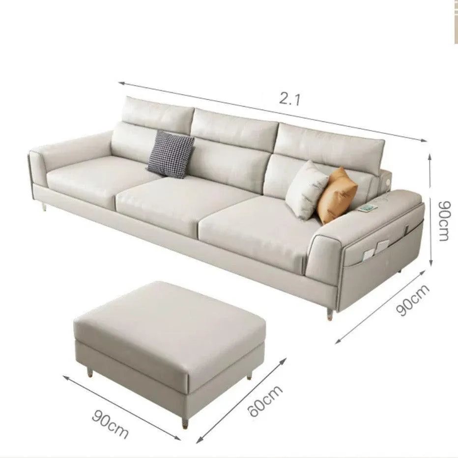 Ashley Sectional Sofa with LED Base Lighting