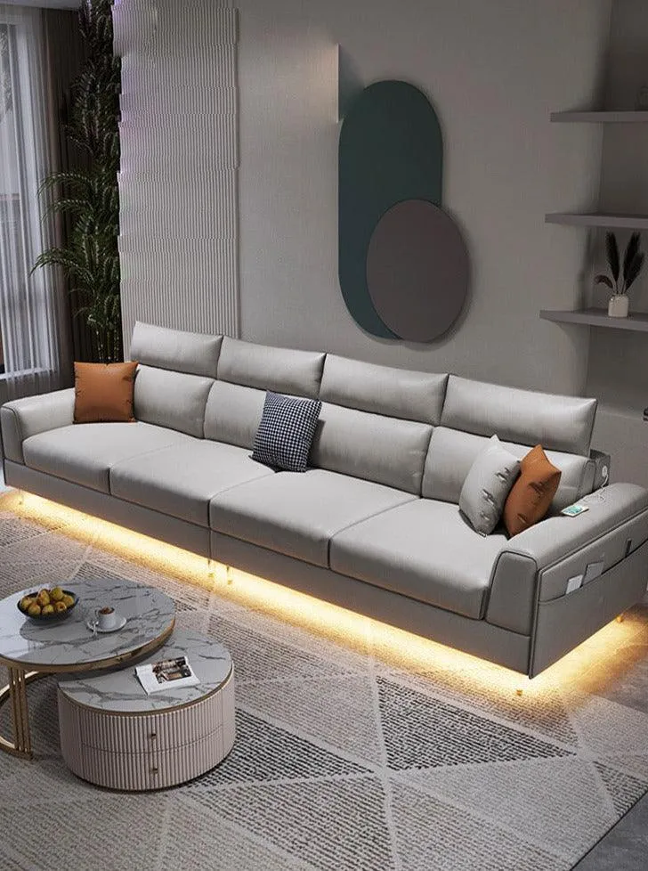 Ashley Sectional Sofa with LED Base Lighting