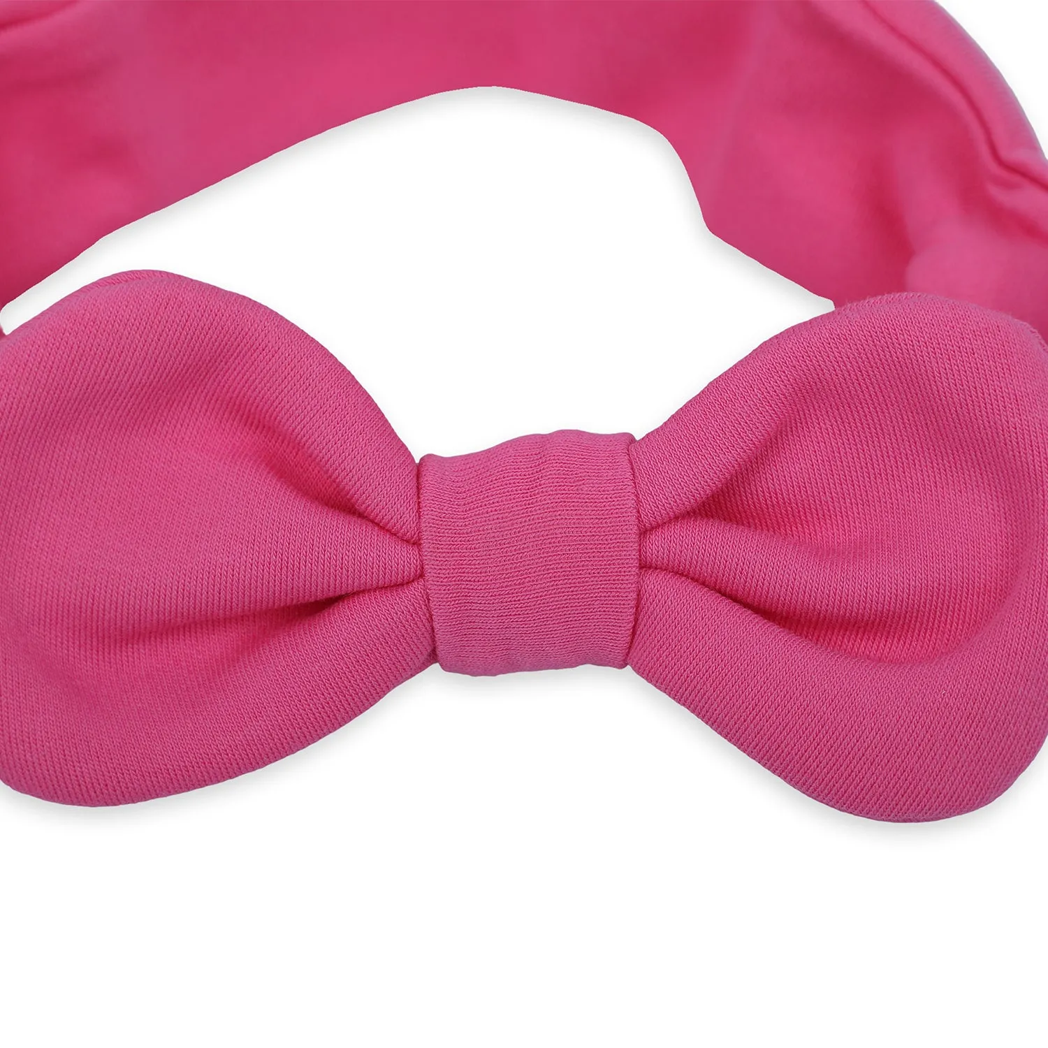 Baby Moo Shiny Bow Headband Set of 3 - Pink