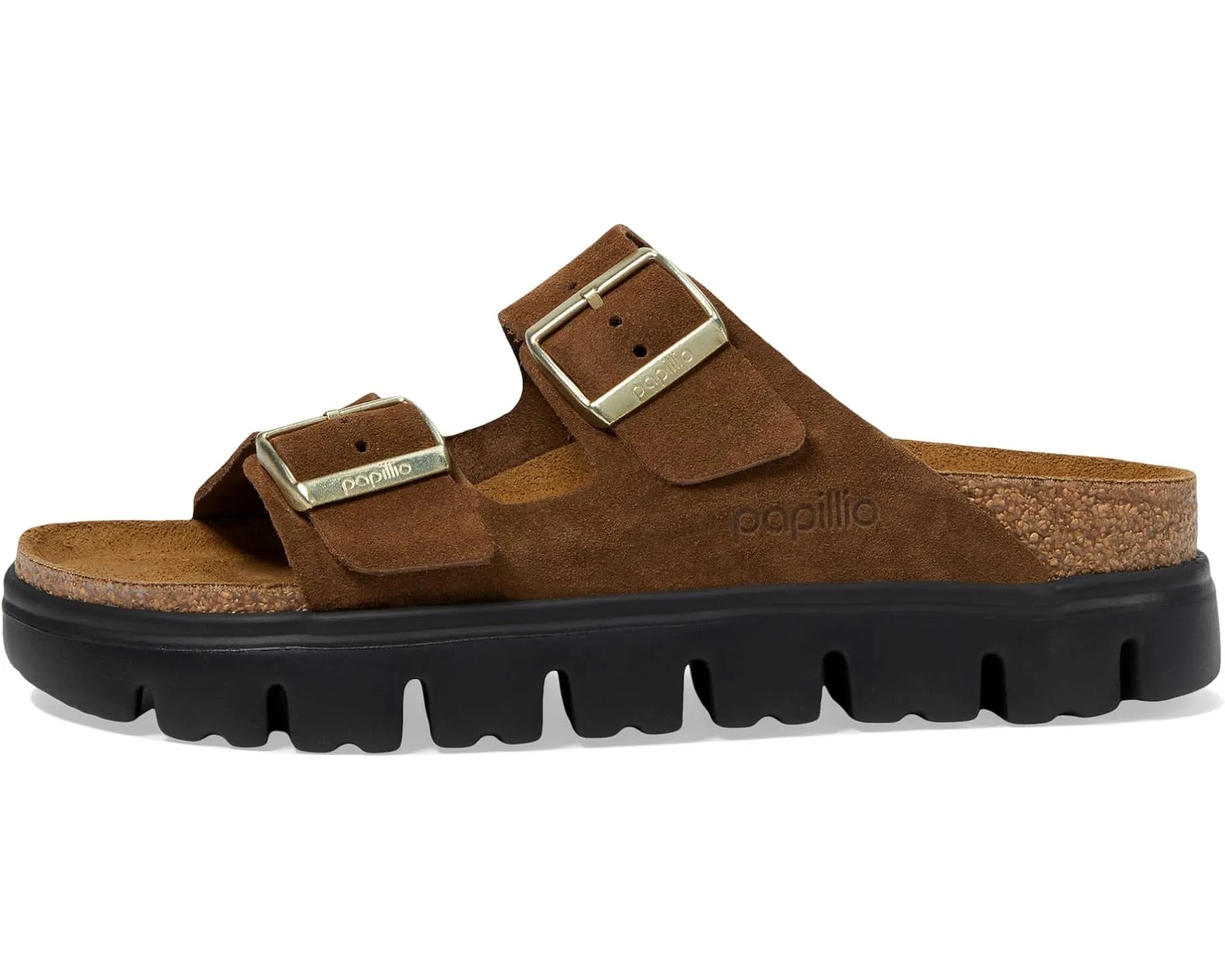 BIRKENSTOCK ARIZONA CHUNKY - DARK TEA SUEDE