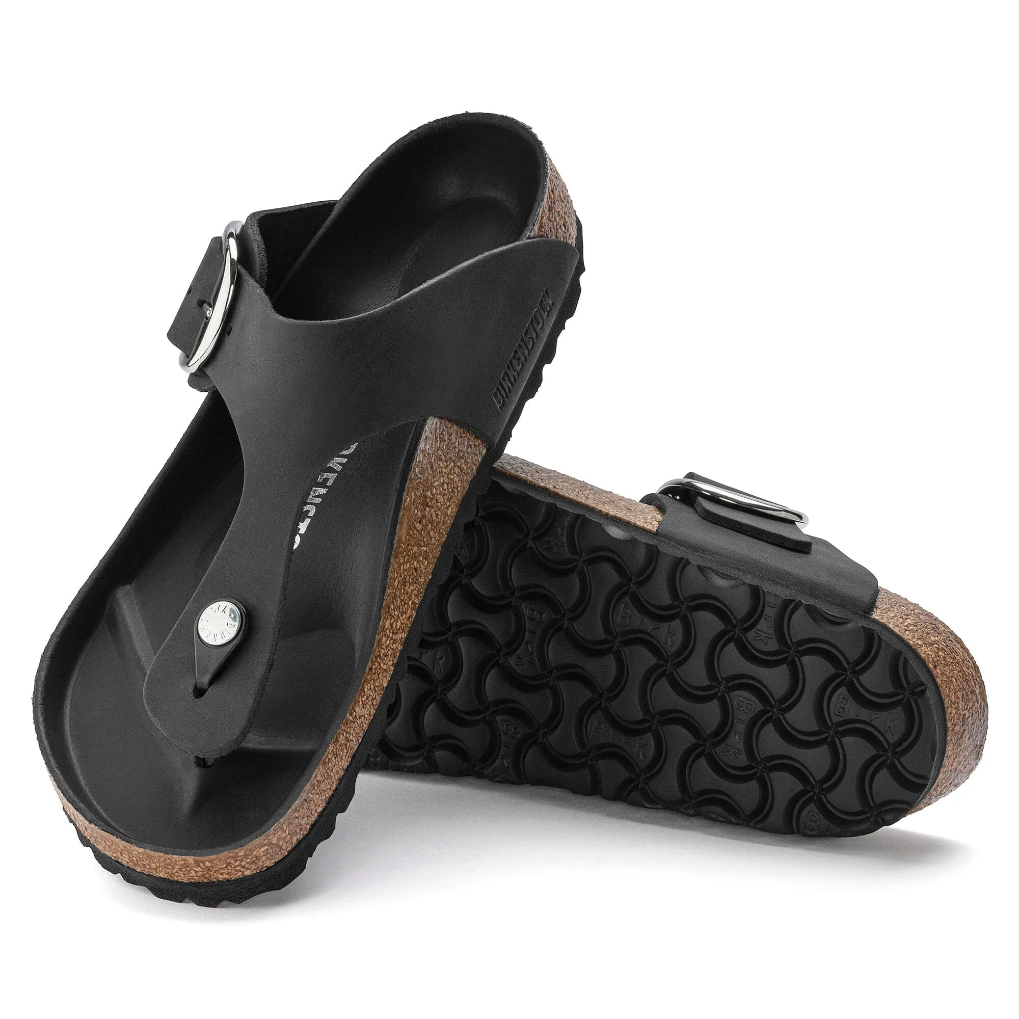 BIRKENSTOCK GIZEH BIG BUCKLE NUBUCK LEATHER