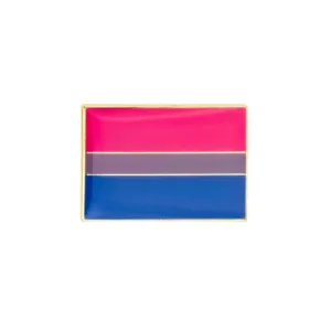 Bisexual Pride Rectangle Enamel Pin