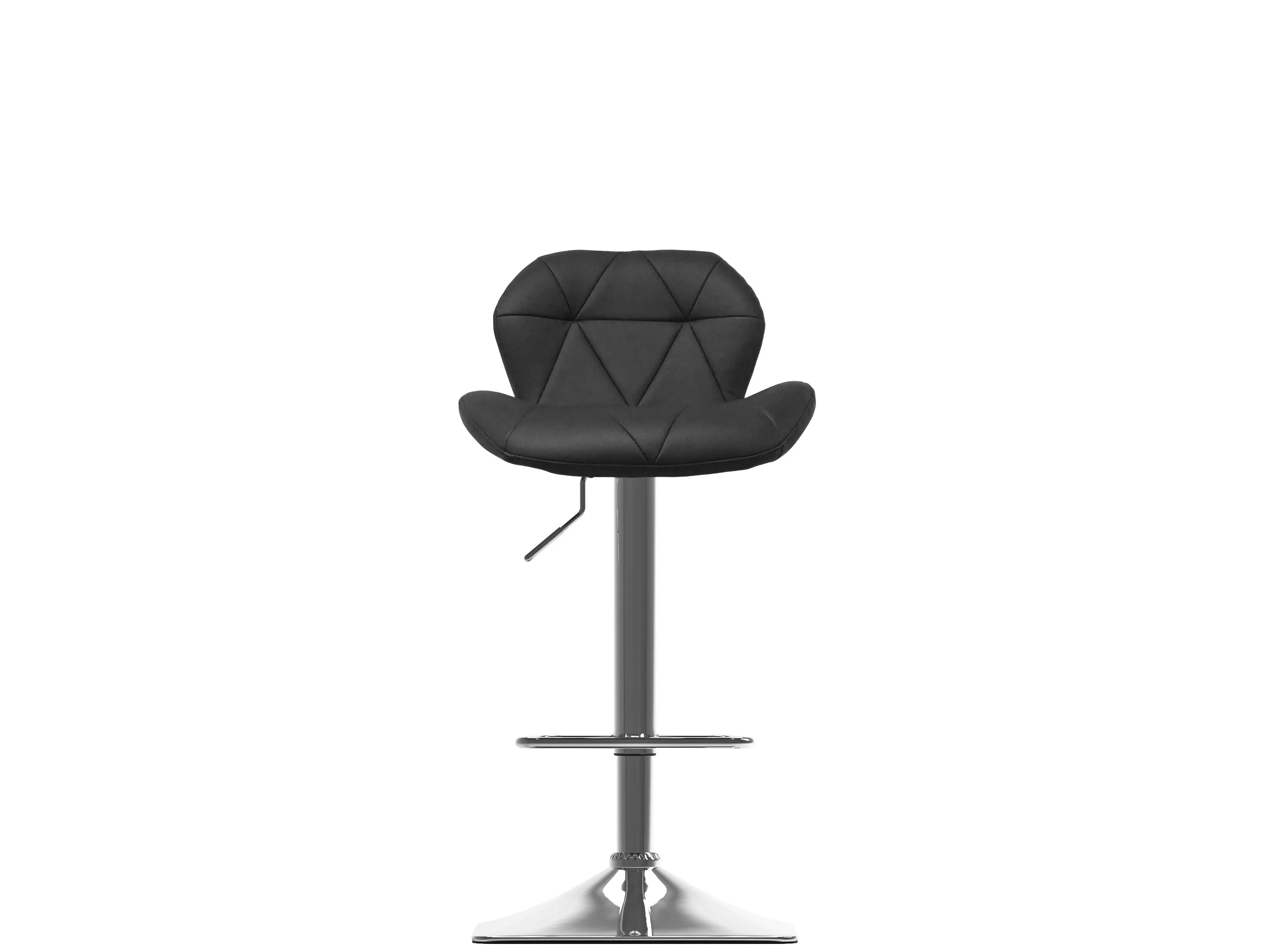 Black Bar Stools with Backs, Set of 2