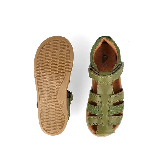 Bobux Kid  Plus Roam Sea Kelp Green Closed Toe Sandal 830528