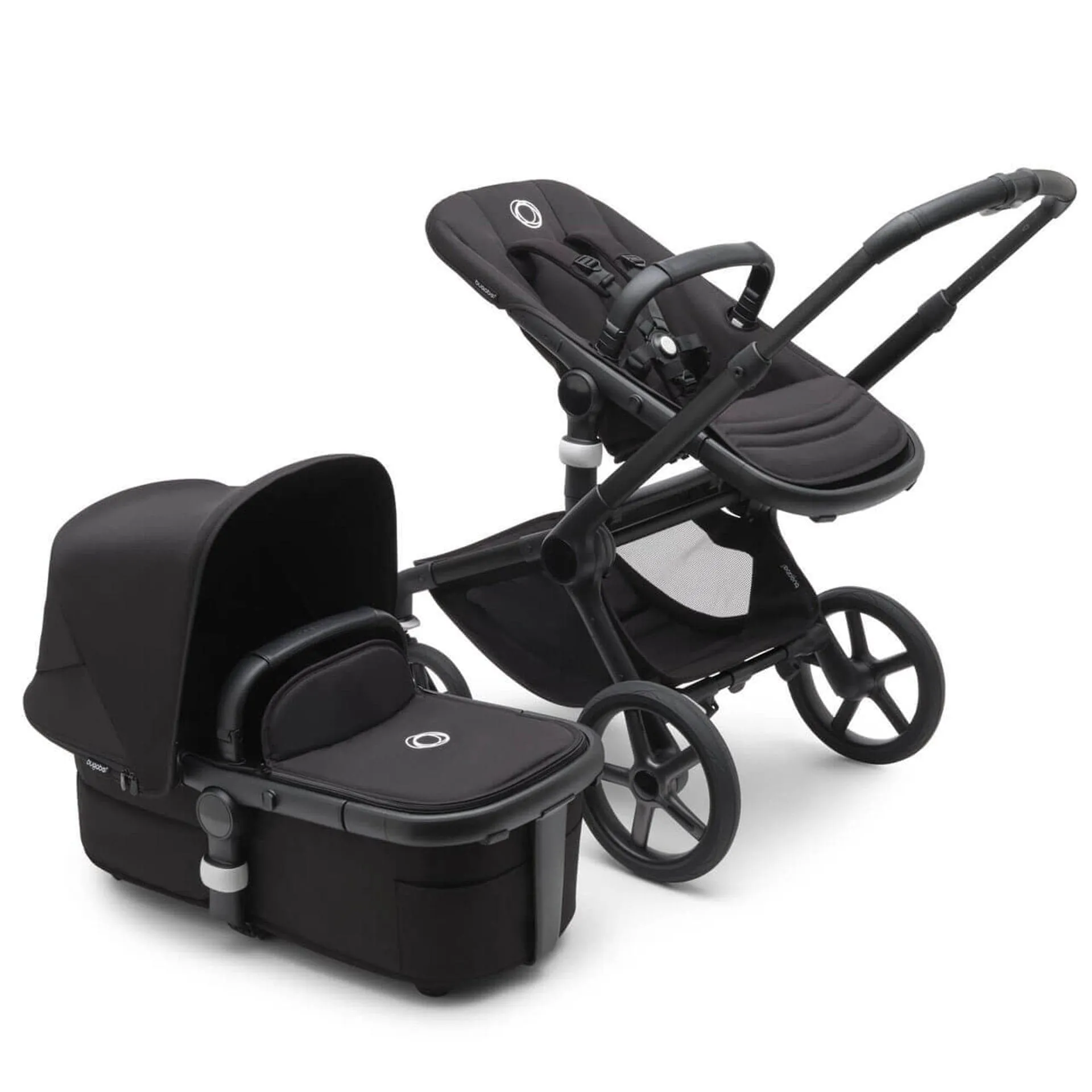 Bugaboo Fox 5, Pebble 360 Ultimate Travel System - Black/Midnight Black/Midnight Black