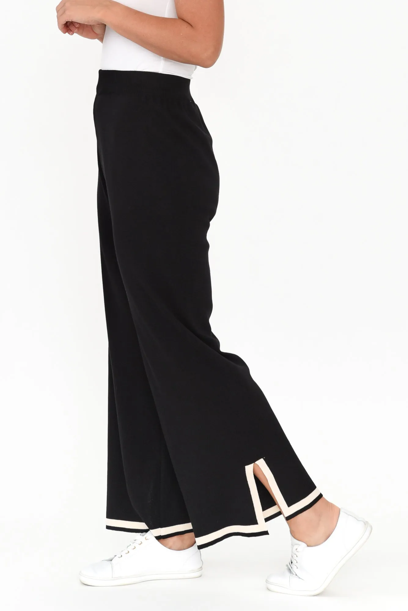 Calgari Black Trim Knit Pants