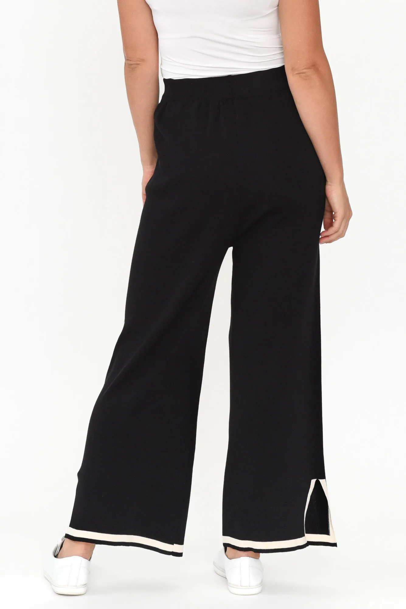 Calgari Black Trim Knit Pants