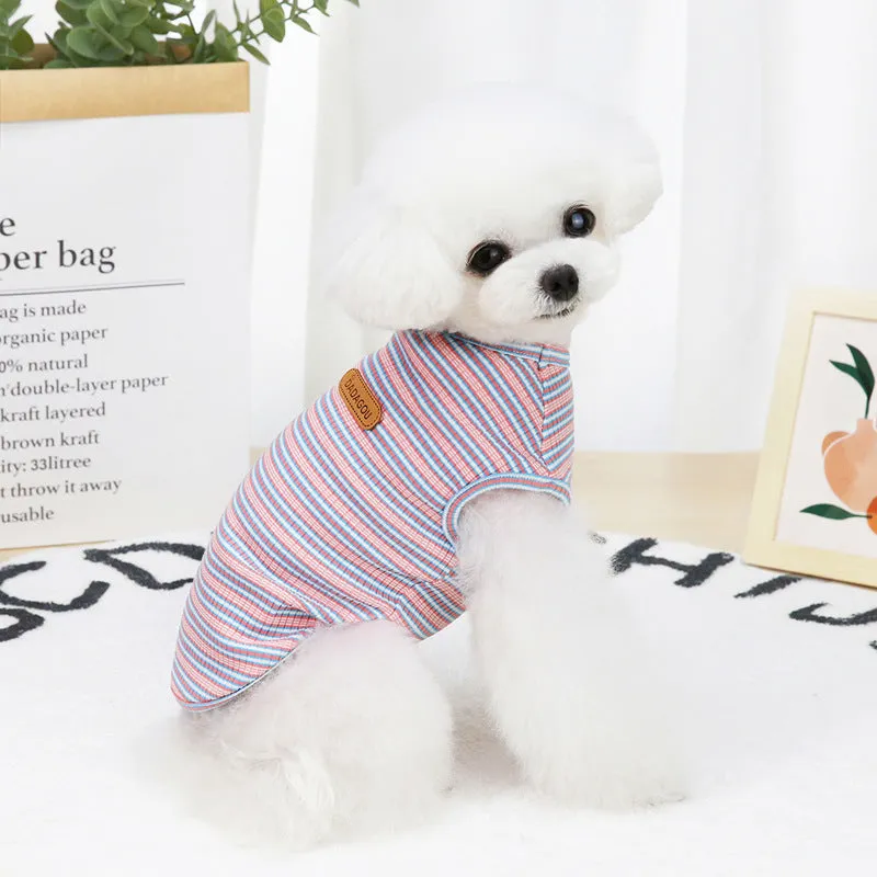 Cat and puppy vest summer pet clothing