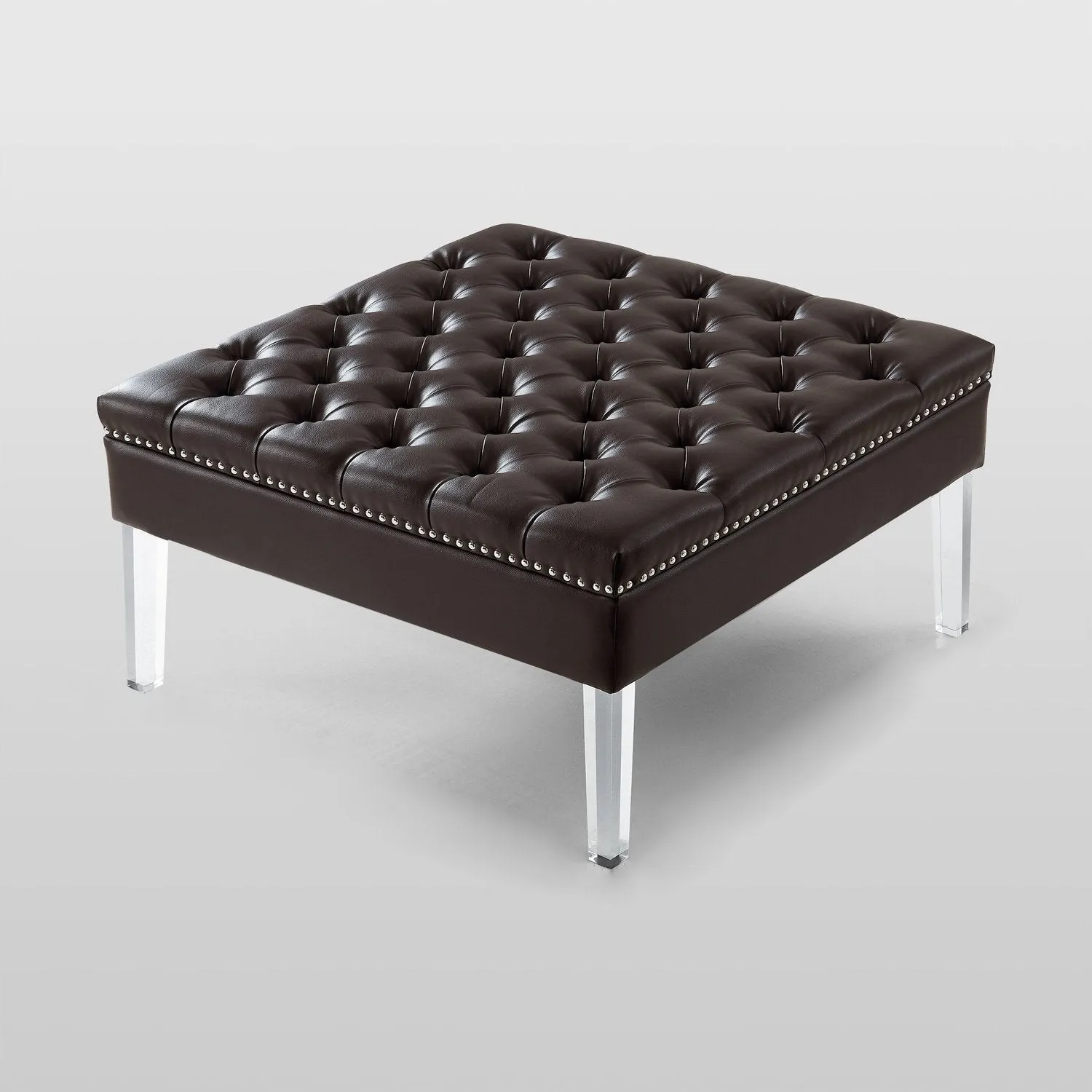 Coco PU Leather Cocktail Ottoman