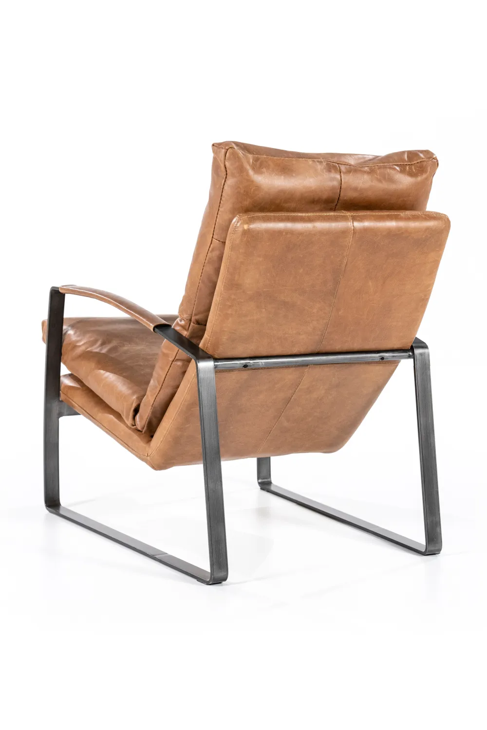 Cognac Leather Lounge Chair | Eleonora Lex