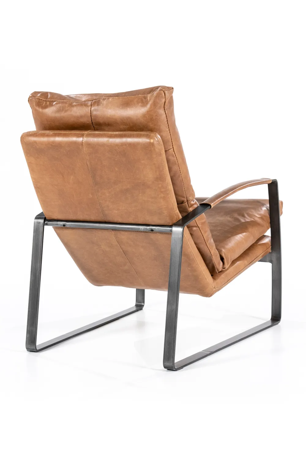 Cognac Leather Lounge Chair | Eleonora Lex