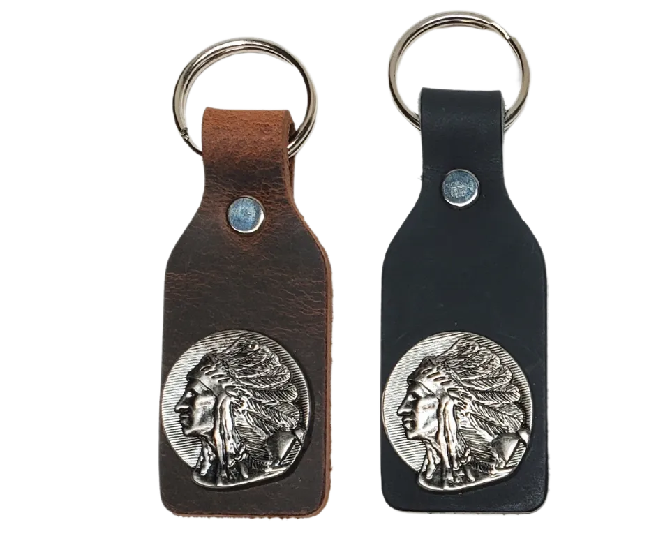 Concho Leather Key Fob (Clearance)