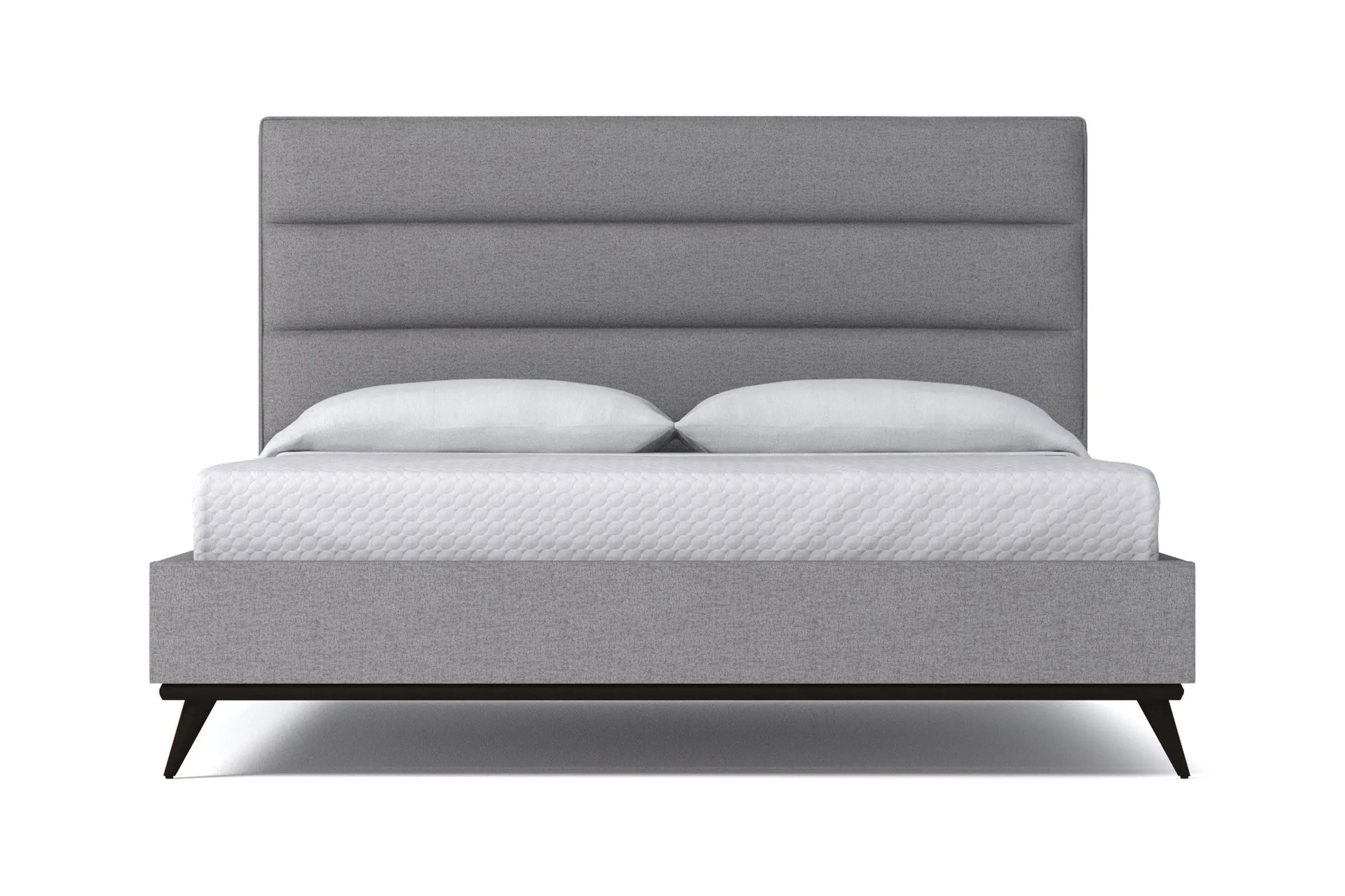 Cooper Upholstered Platform Bed :: Leg Finish: Espresso / Size: California King