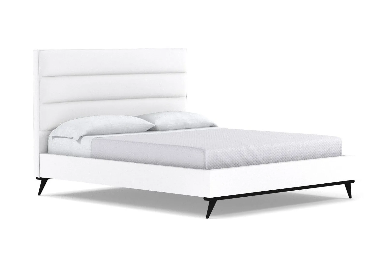 Cooper Upholstered Platform Bed :: Leg Finish: Espresso / Size: California King