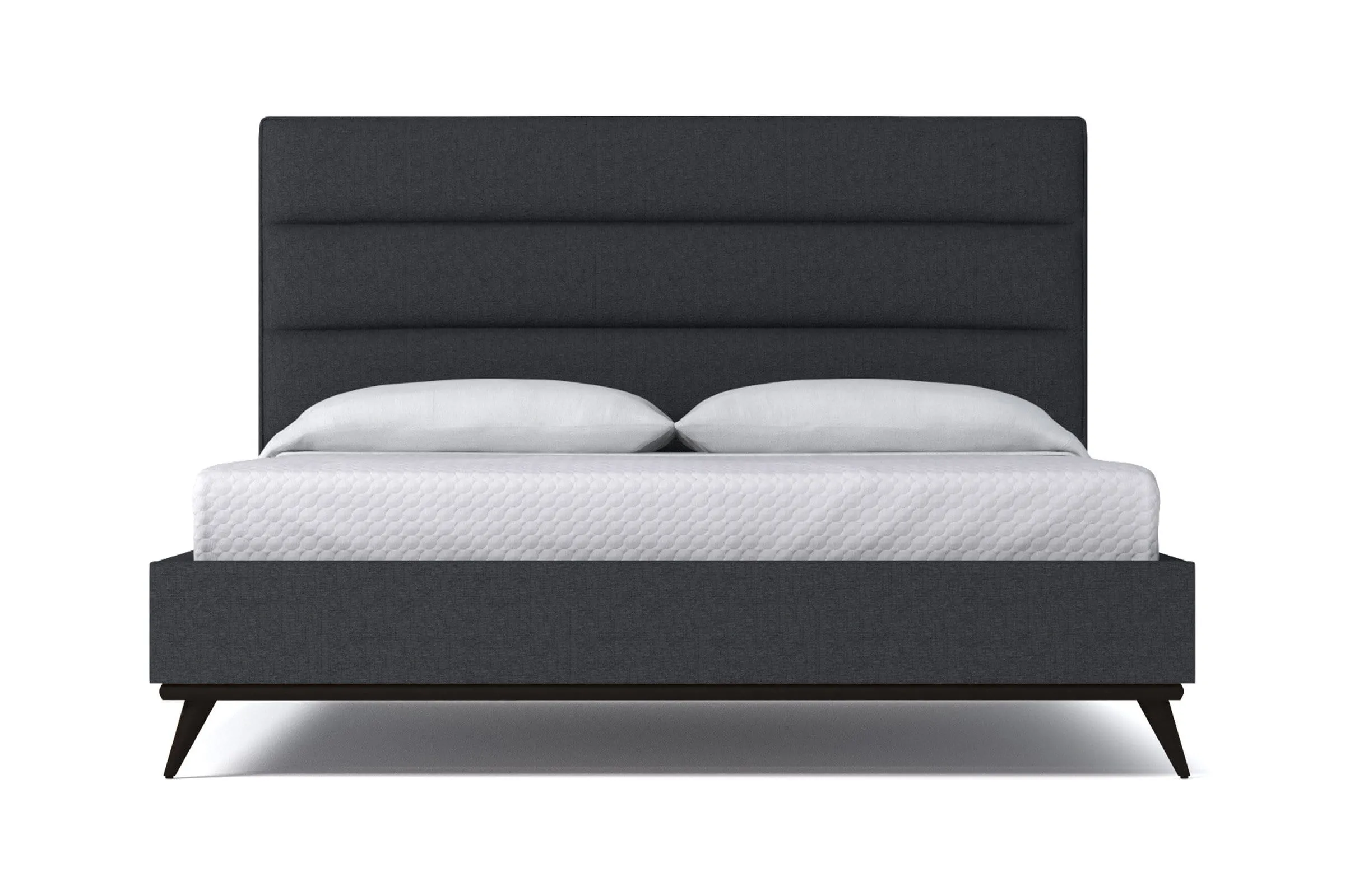 Cooper Upholstered Platform Bed :: Leg Finish: Espresso / Size: California King