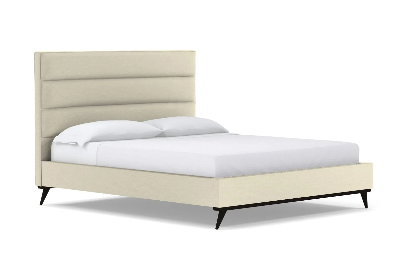 Cooper Upholstered Platform Bed :: Leg Finish: Espresso / Size: California King