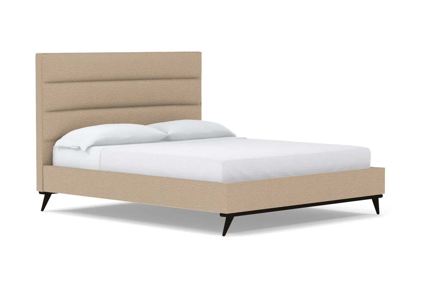 Cooper Upholstered Platform Bed :: Leg Finish: Espresso / Size: California King