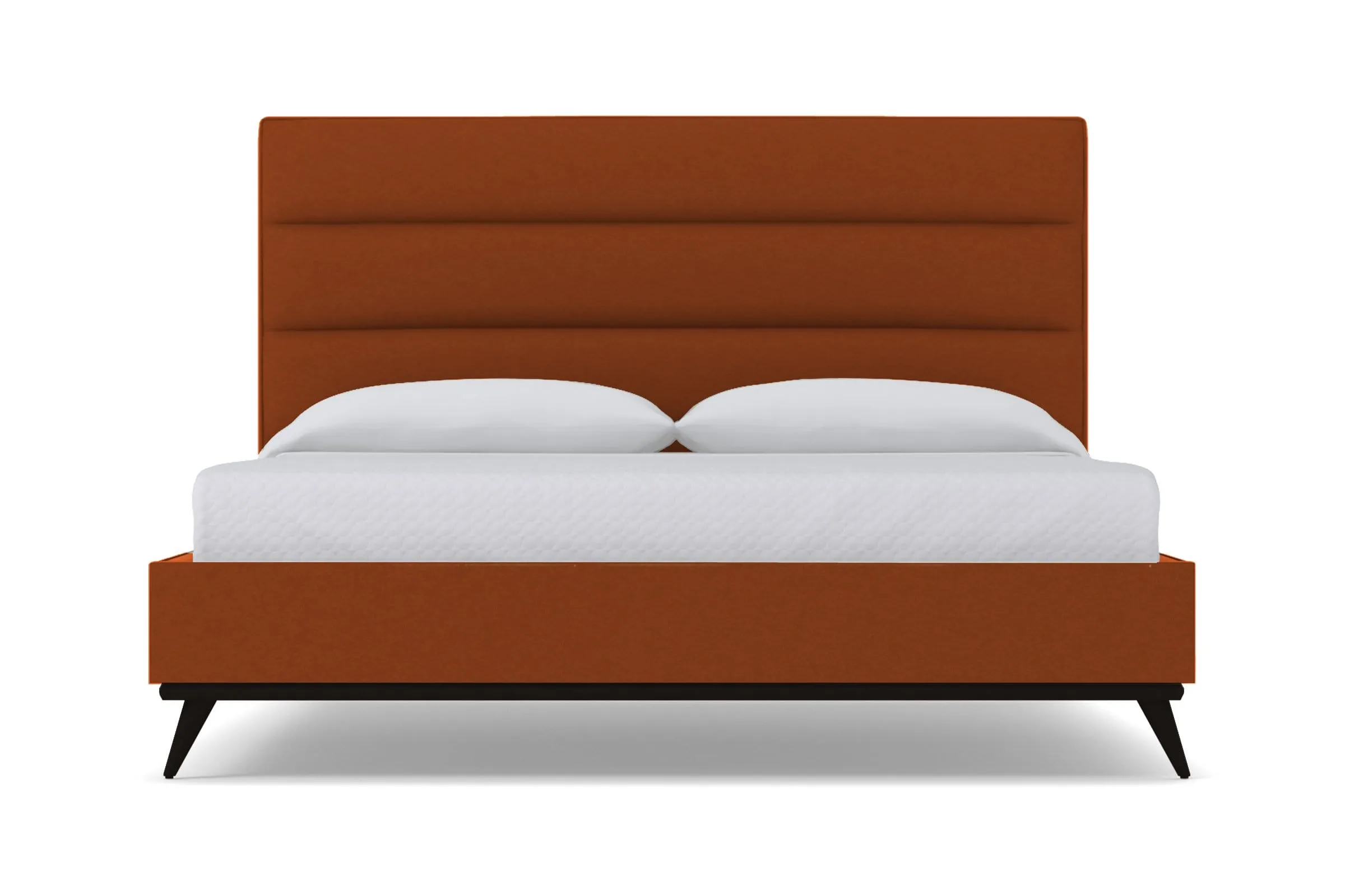 Cooper Upholstered Platform Bed :: Leg Finish: Espresso / Size: California King