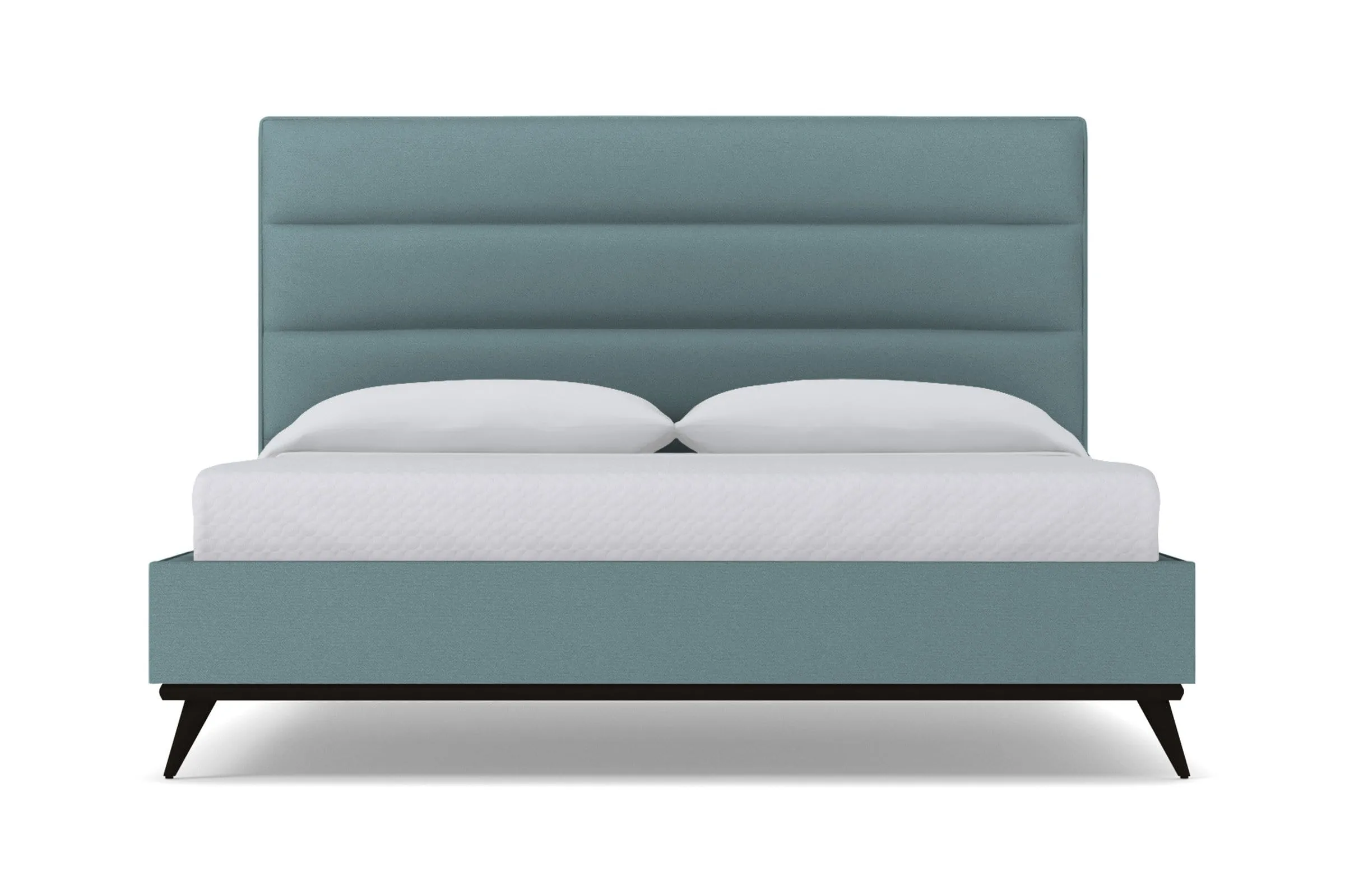 Cooper Upholstered Platform Bed :: Leg Finish: Espresso / Size: California King