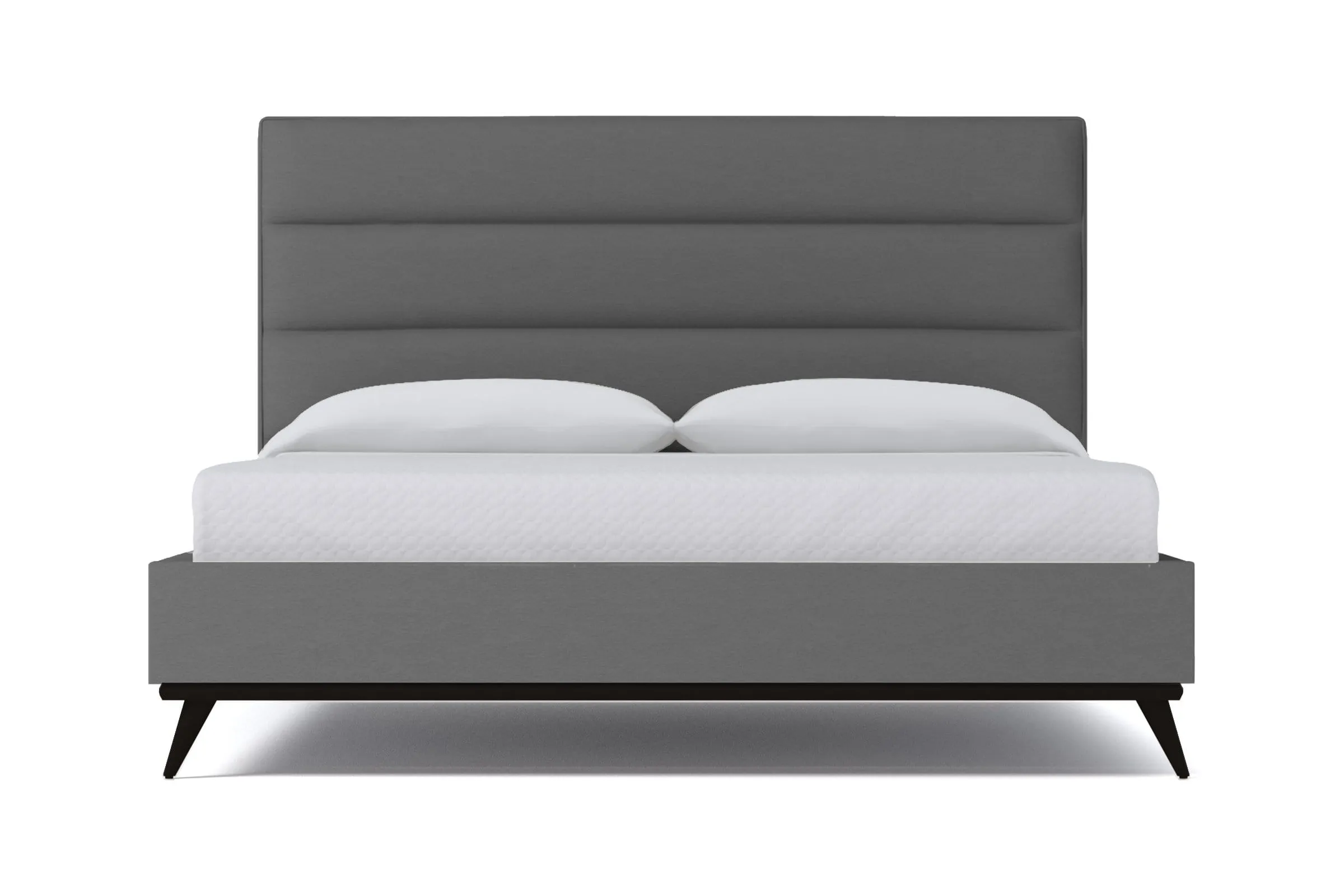 Cooper Upholstered Platform Bed :: Leg Finish: Espresso / Size: California King