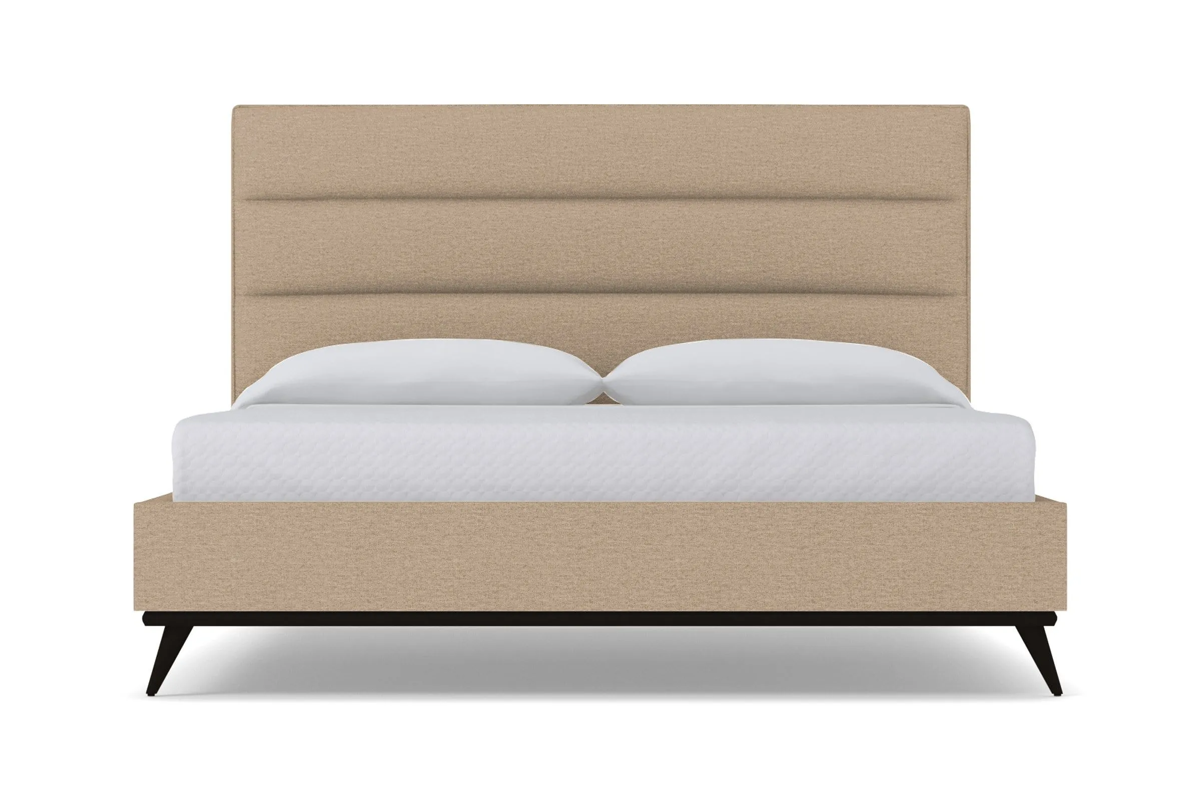 Cooper Upholstered Platform Bed :: Leg Finish: Espresso / Size: California King