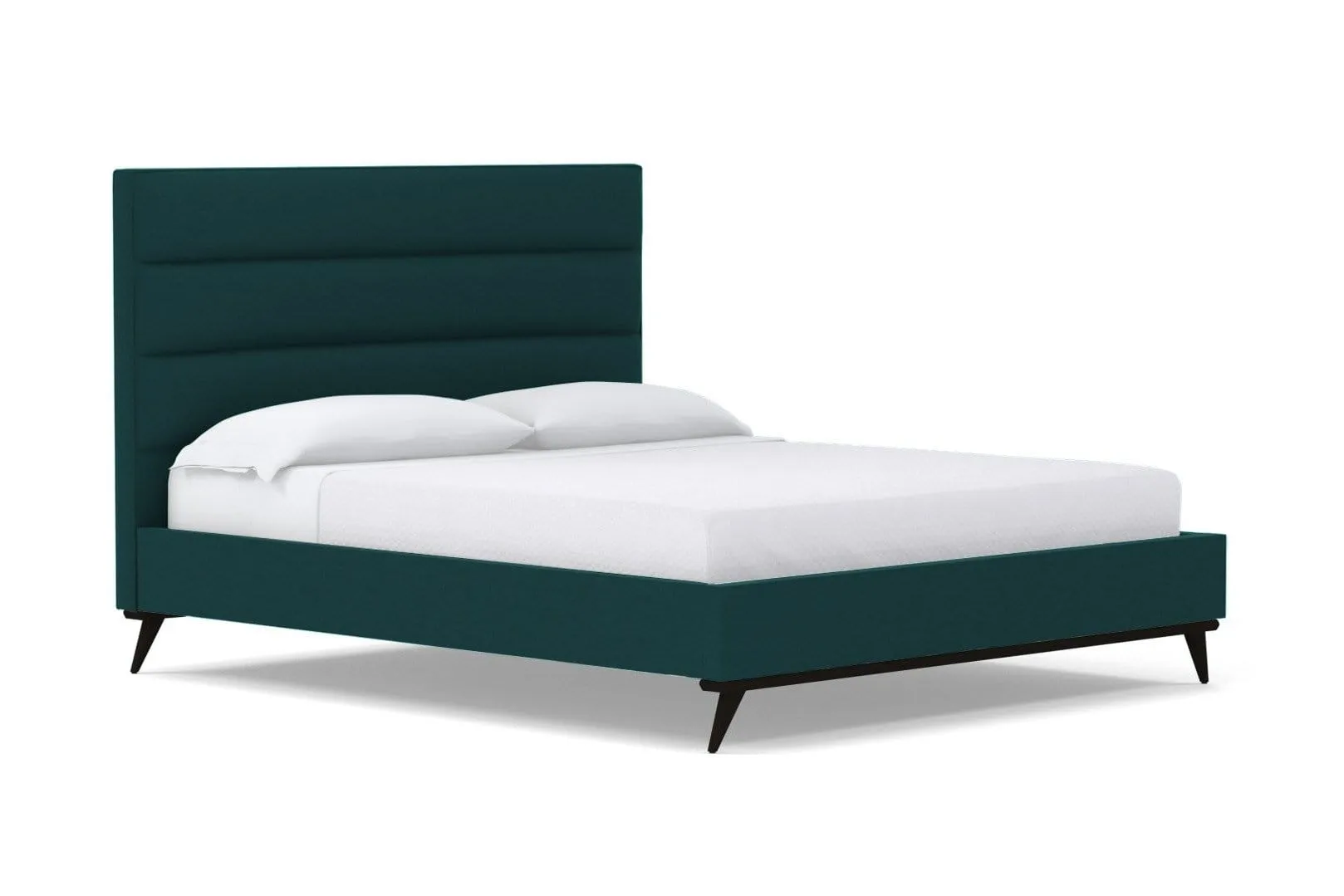 Cooper Upholstered Platform Bed :: Leg Finish: Espresso / Size: California King