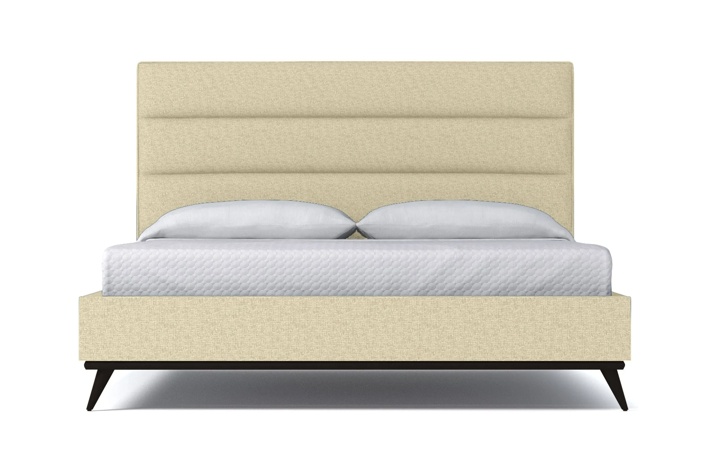 Cooper Upholstered Platform Bed :: Leg Finish: Espresso / Size: California King