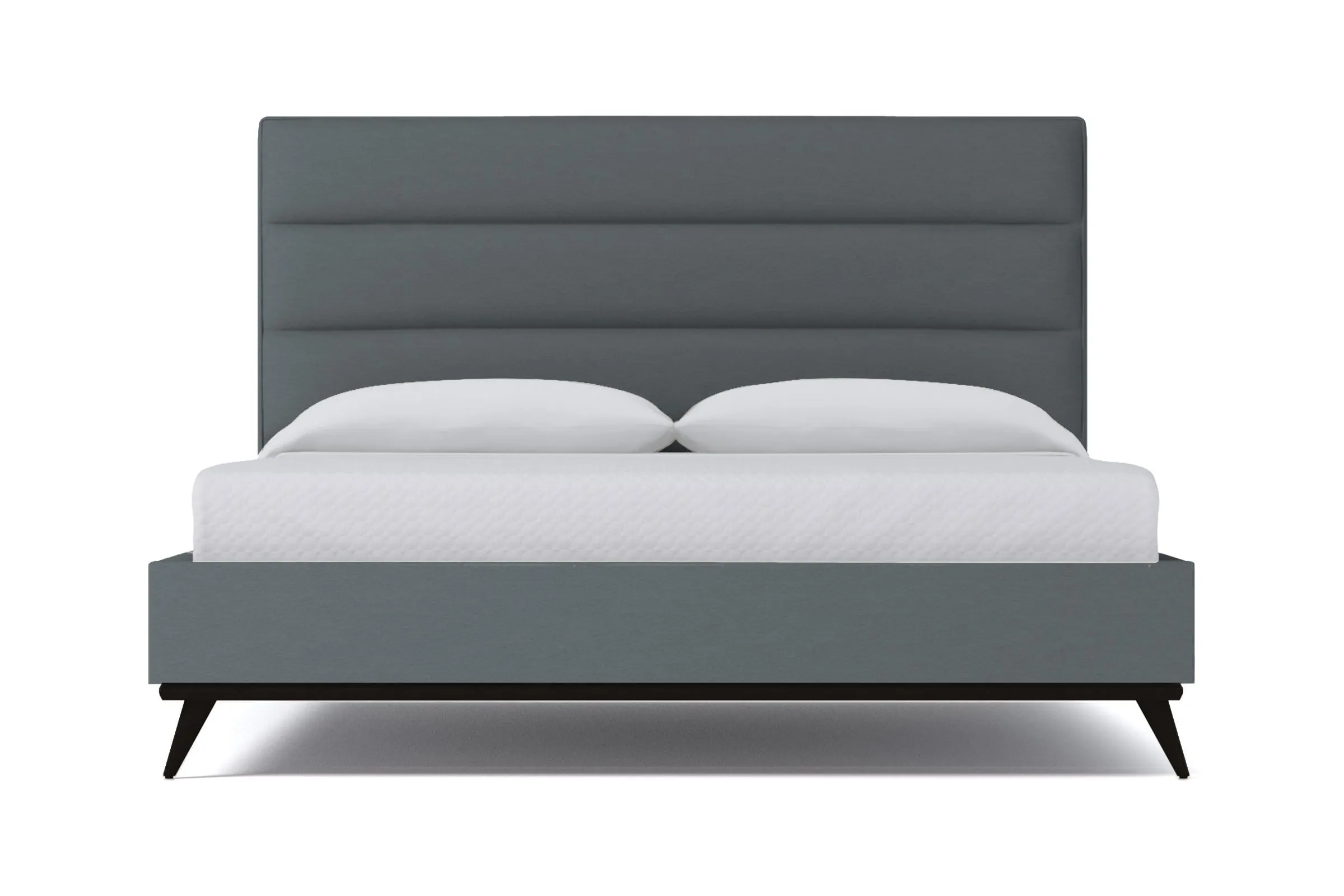 Cooper Upholstered Platform Bed :: Leg Finish: Espresso / Size: California King