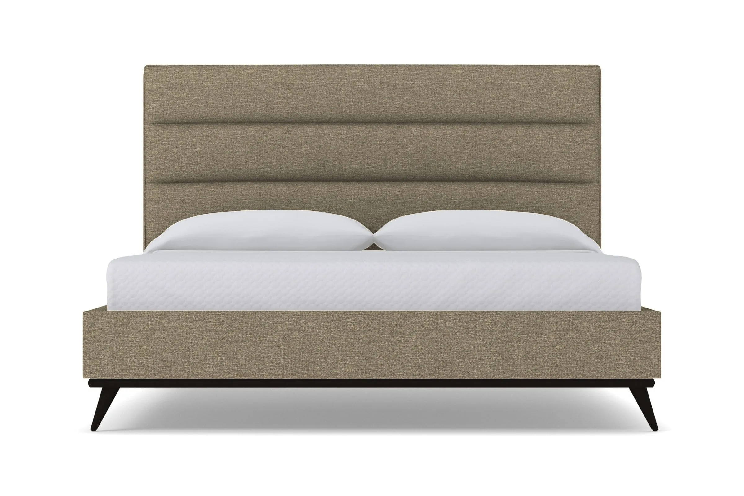 Cooper Upholstered Platform Bed :: Leg Finish: Espresso / Size: California King