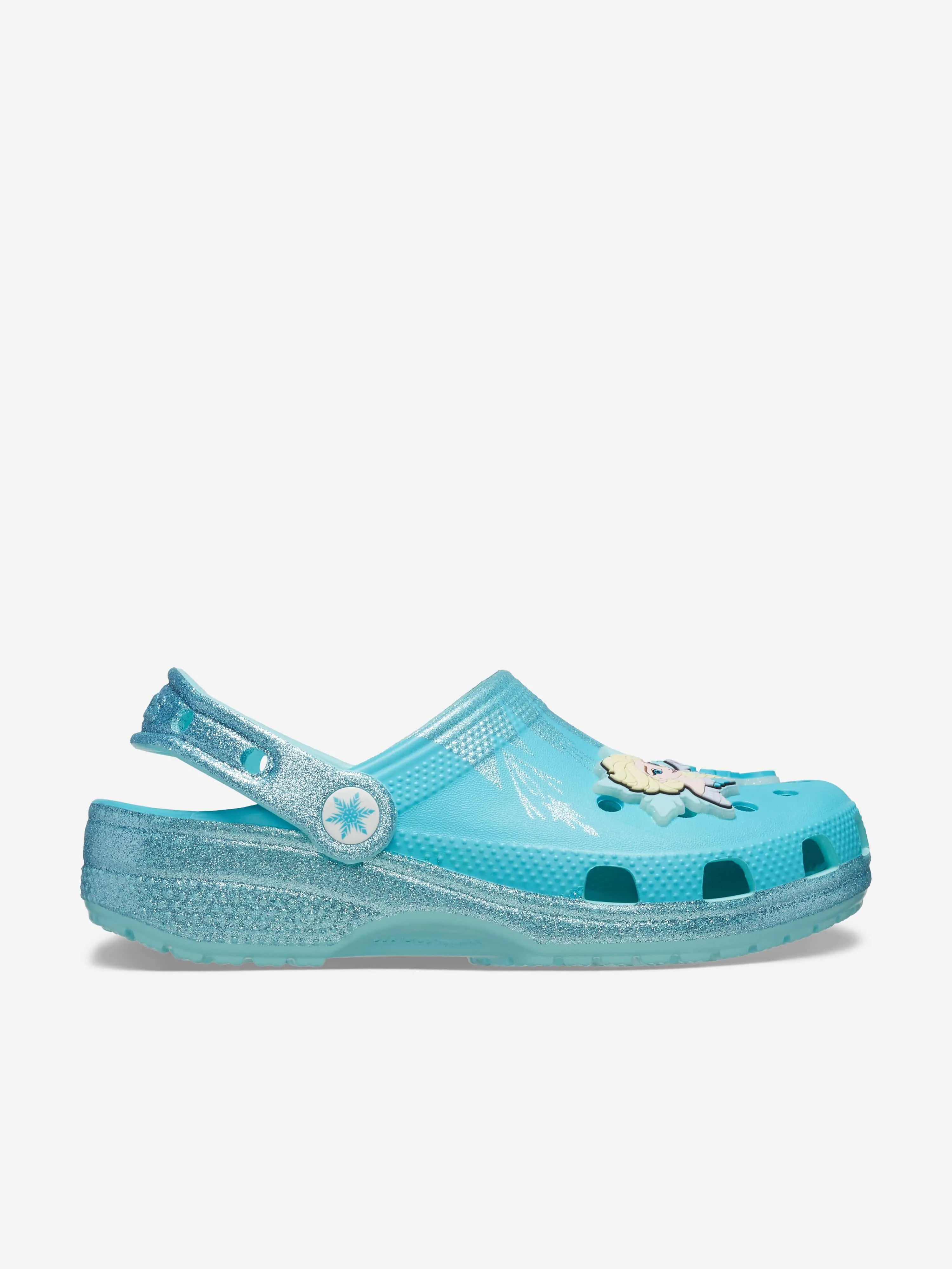 Crocs Girls Frozen Elsa Classic Clog in Blue