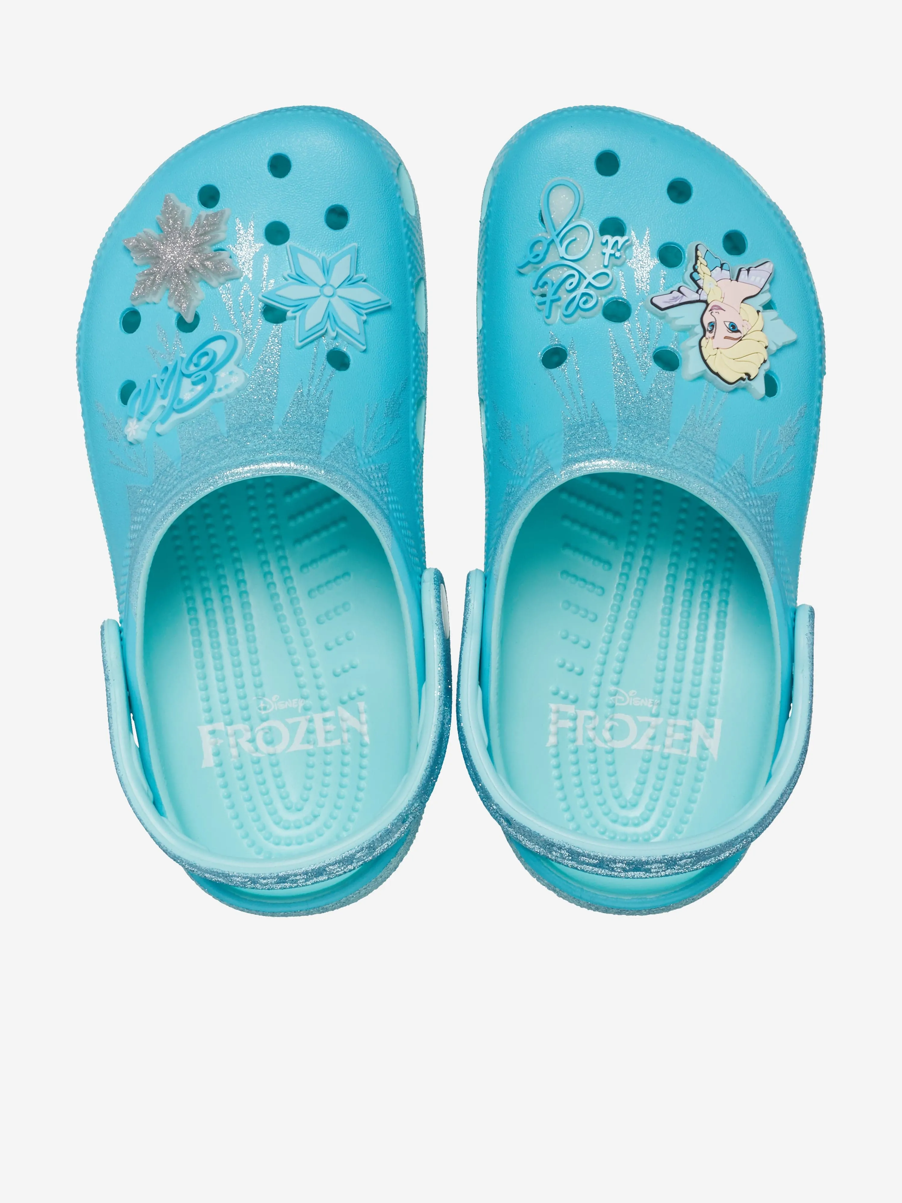 Crocs Girls Frozen Elsa Classic Clog in Blue