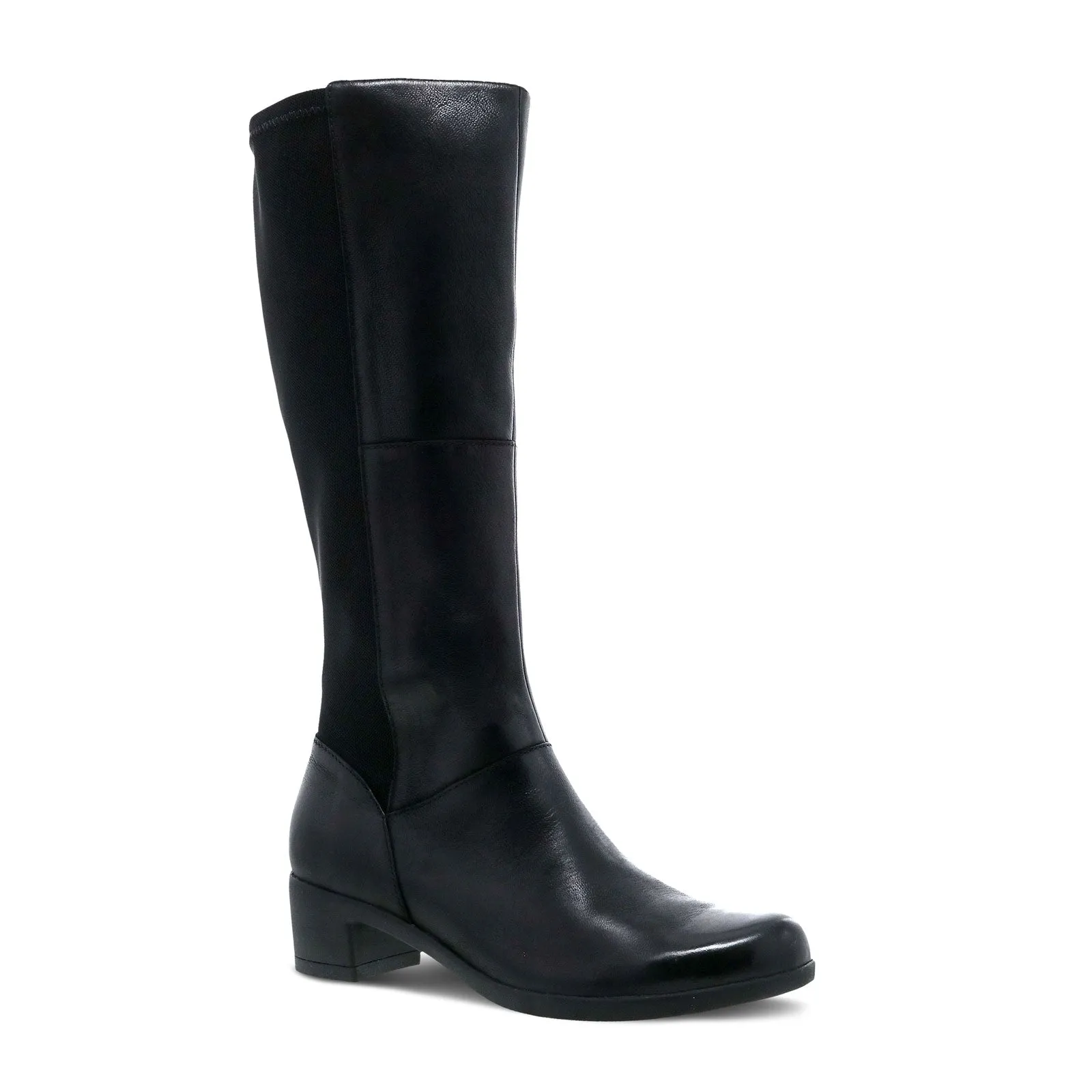 Dansko Celestine Tall Boot (Women) - Black Burnished Nubuck