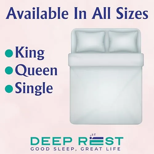 DEEP REST Ortho Pocket Spring Soft Foam Mattress | Orthopedic Support | Dual Comfort | Pressure Relief | Hypoallergenic | 10 Years Warranty (84x72x7 Inches, King Size)