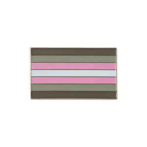 Demigirl Pride Rectangle Enamel Pin