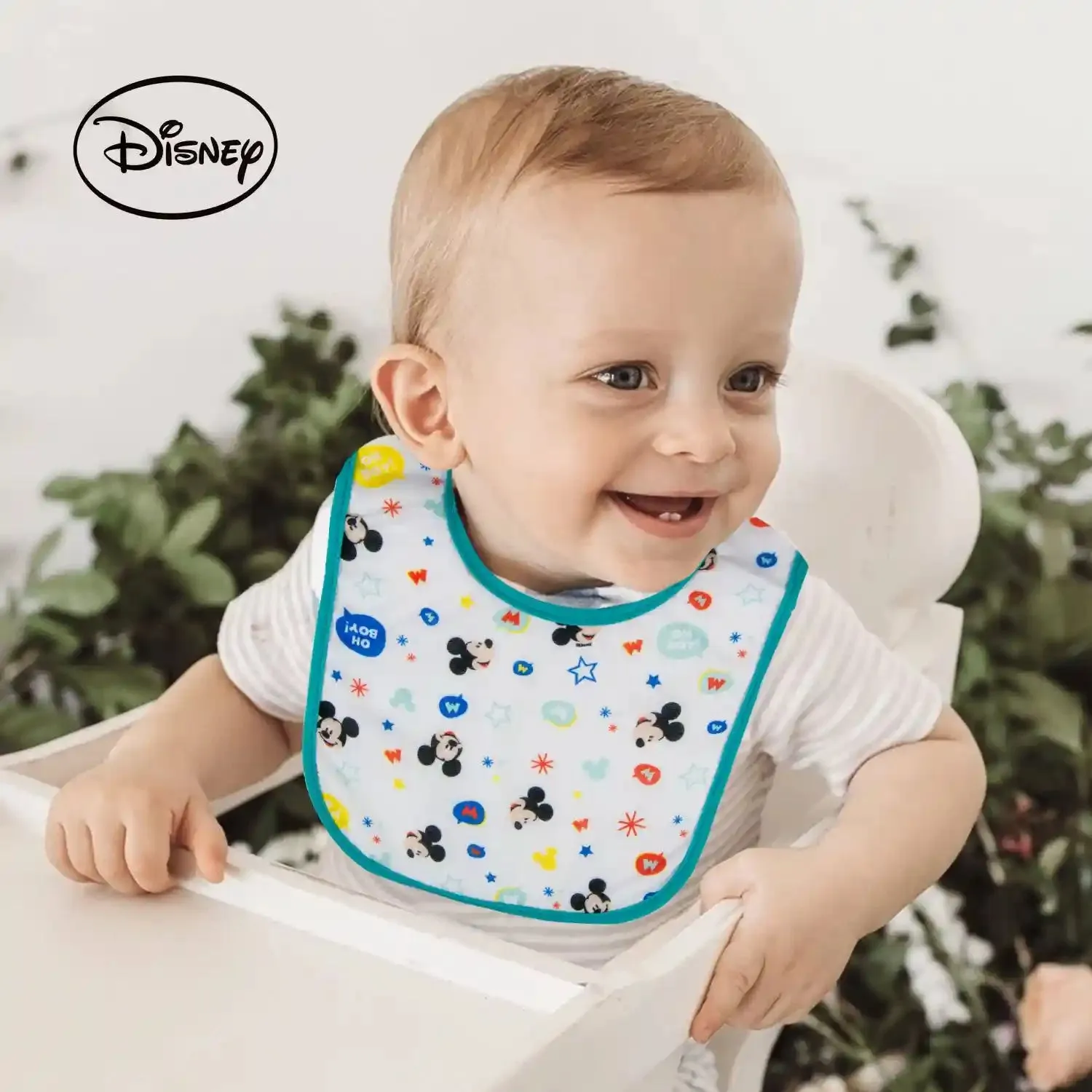 Disney Mickey Cotton Bibs 2Pcs