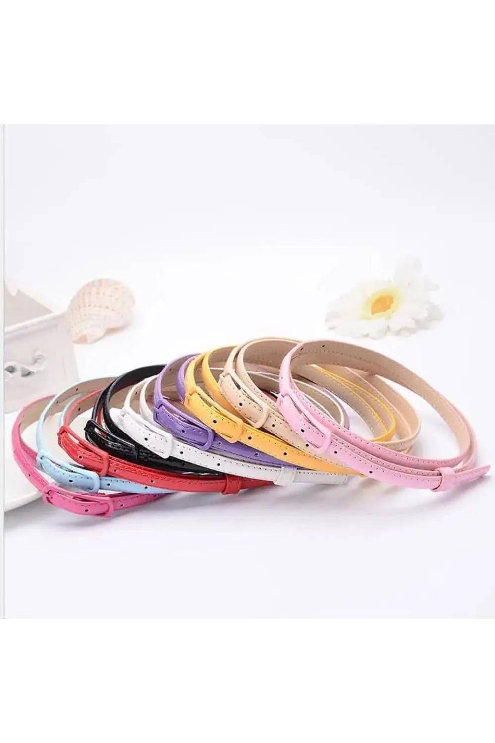 Elegant and Classy Colorful Leather Belt for Women