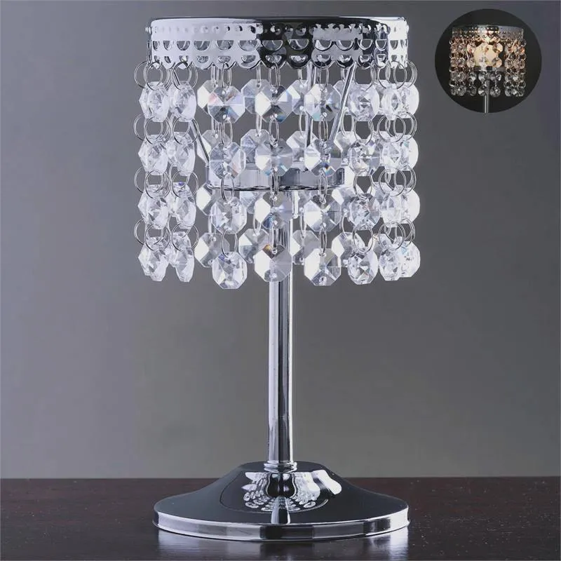 Elegant Metal Votive Tealight Crystal Candle Holder Wedding Centerpiece - 7.5"