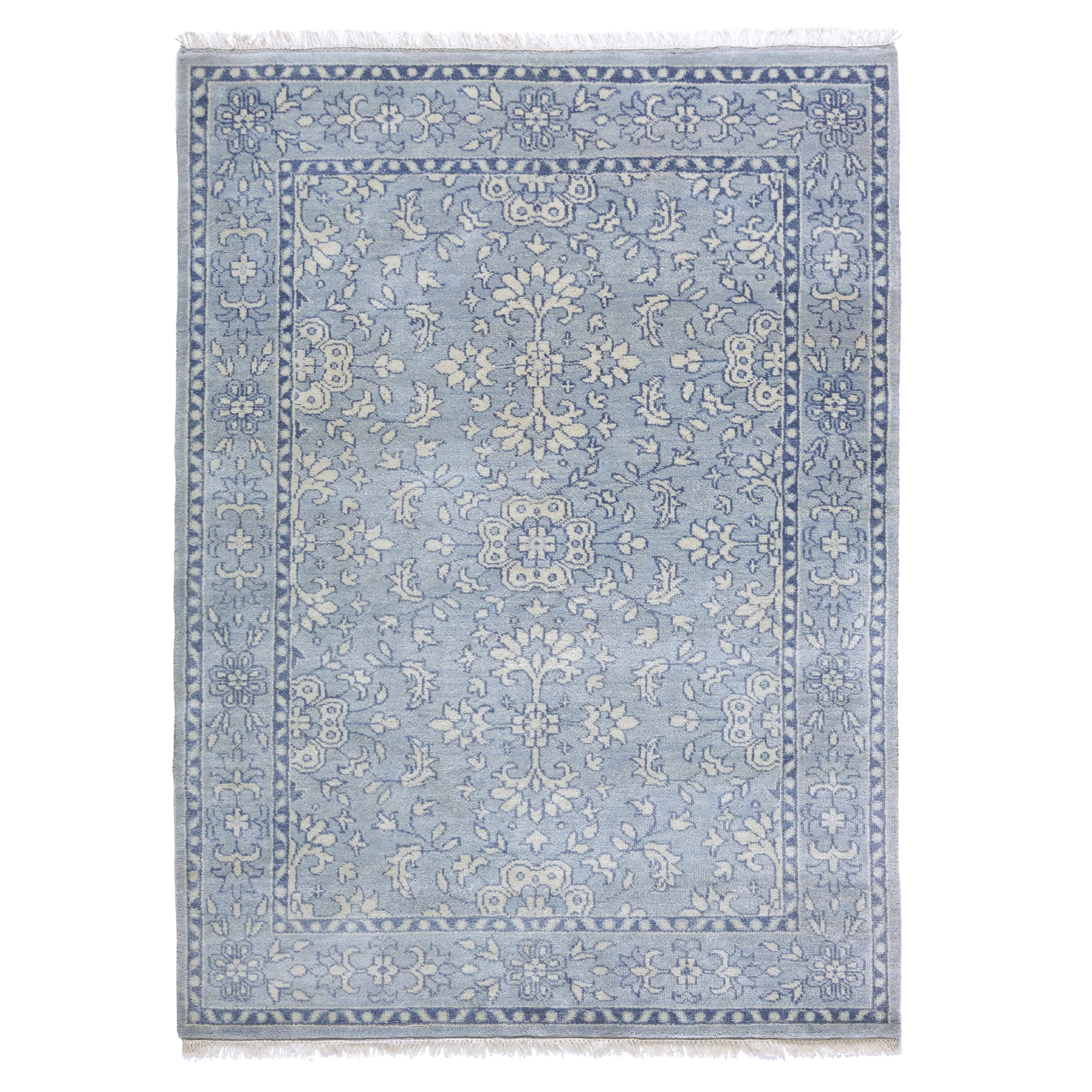 Emma Rug in Soft Blue