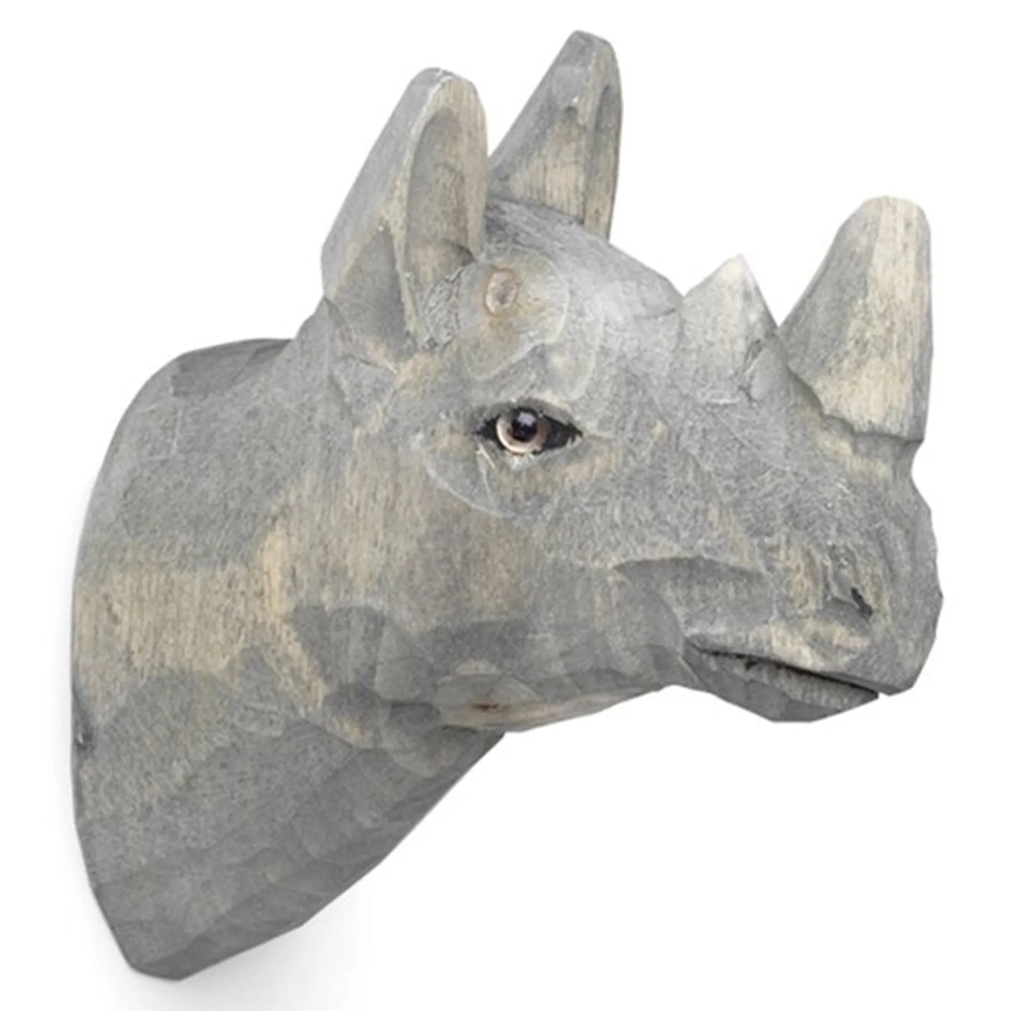 Ferm Living Hand Carved Hook Rhino