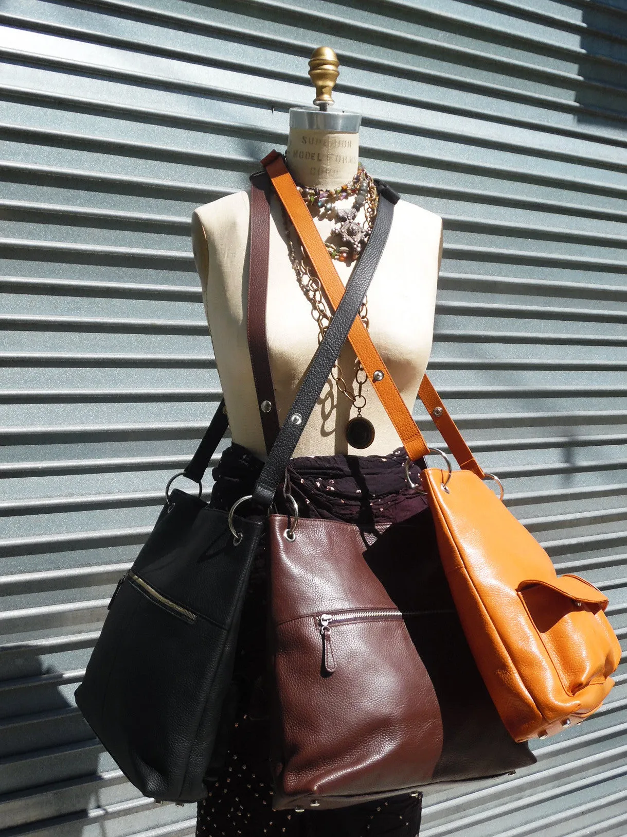 Gapock X Crossbody Bag Pebble Grain Orange