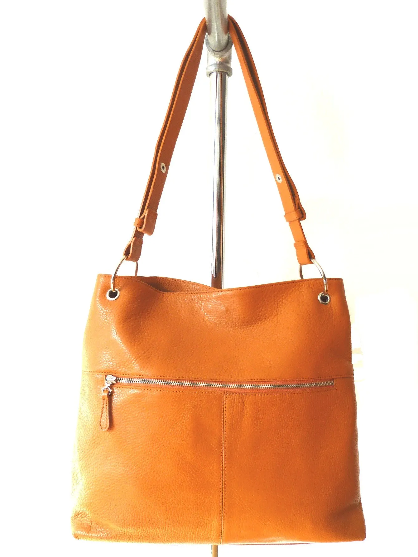 Gapock X Crossbody Bag Pebble Grain Orange